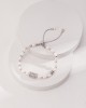 Pure Silver Zircon Agate Bracelet