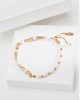 Gold-lined Pearl Bracelet