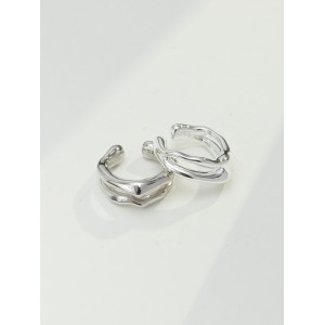 Lava Series Pure Silver Natural Ear Cuff