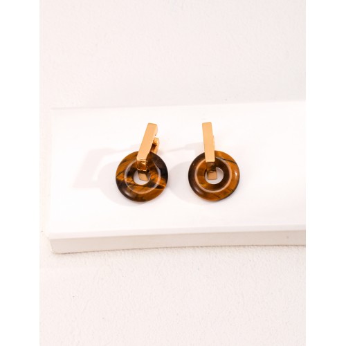 Natural Tiger's Eye Earrings